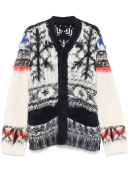 sacai: Трикотажный кардиган 