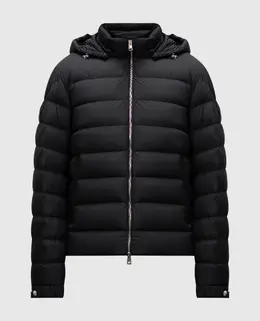 Moncler: Чорні куртки 