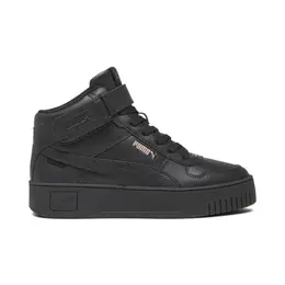 PUMA: Чёрные кеды  Carina