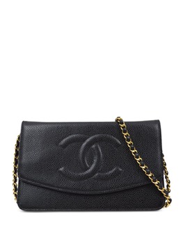 CHANEL Pre-Owned: Чёрный кошелёк 