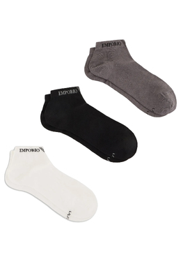 EMPORIO ARMANI Underwear: Белые носки 