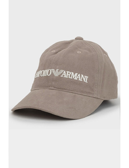 EMPORIO ARMANI: Бежеві кепки 
