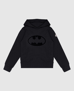 Moncler ENFANT: Чёрная толстовка 