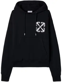 Off-White: Чёрная толстовка 
