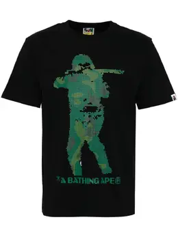 A BATHING APE®: Чёрная футболка 