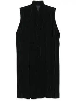 Homme Plissé Issey Miyake: Чёрный жилет 
