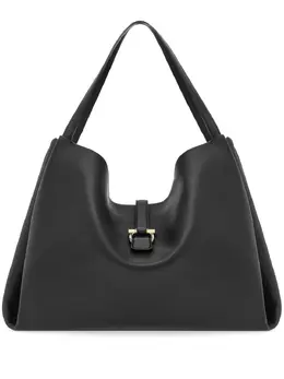 Ferragamo: Чёрная сумка-шоппер 