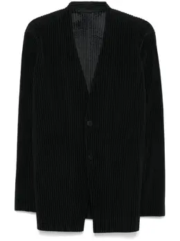 Homme Plissé Issey Miyake: Чёрная куртка 