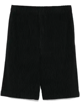 Homme Plissé Issey Miyake: Чёрные шорты 