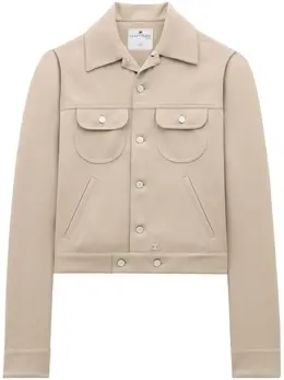 Courrèges: Бежевая куртка 