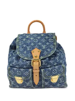 Louis Vuitton Pre-Owned: Голубой рюкзак 