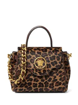 Versace: Коричневая сумка-шоппер  La Medusa