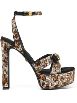Versace: Коричневые сандалии 