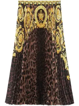 Versace: Плиссированная юбка  Barocco