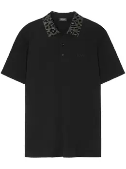 Versace: Поло со стразами 