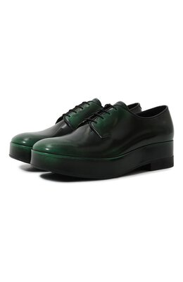 Prada: Зелёные туфли 