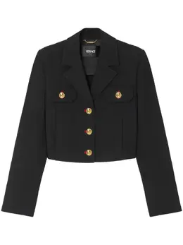 Versace: Чёрная куртка 