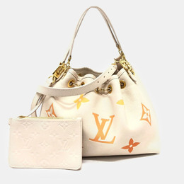 Louis Vuitton: Бежевая сумка на руку 
