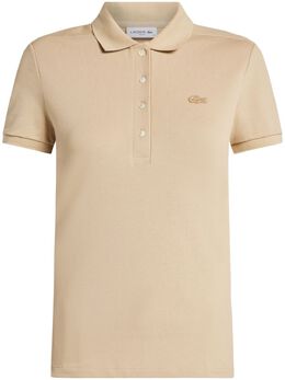 Lacoste: Бежевое поло 