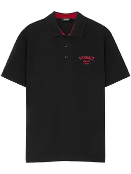 Versace: Чёрное поло 