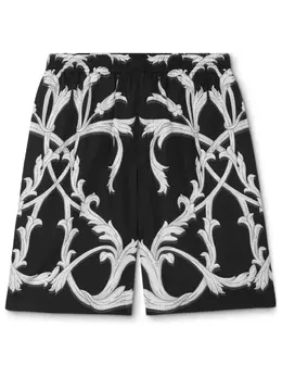 Versace: Шёлковые шорты  Acanthus