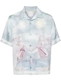 Givenchy: Шёлковая рубашка 
