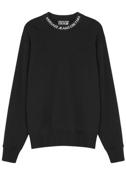 VERSACE JEANS COUTURE: Чёрный свитшот 