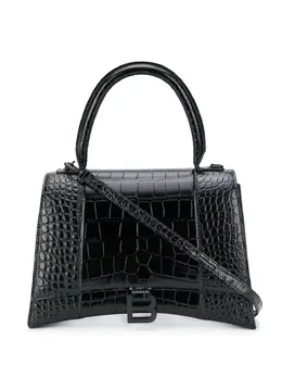 Balenciaga: Чёрная сумка-шоппер 