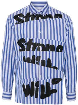 Comme Des Garçons Shirt: Голубая рубашка 