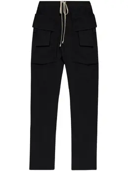 Rick Owens DRKSHDW: Чёрные брюки  Cargo