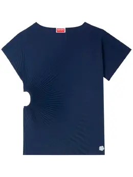 Kenzo: Голубая футболка 