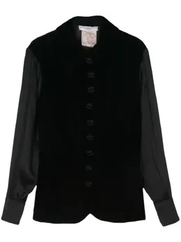 Christian Dior Pre-Owned: Бархатная рубашка 