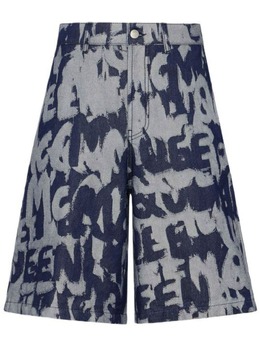 Alexander McQueen: Шорты  Graffiti с принтом