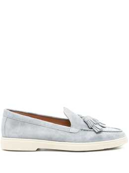Santoni: Светлые лоферы 