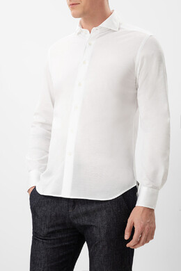 Corneliani: Белая рубашка 