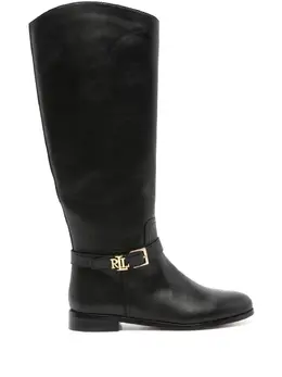 Lauren Ralph Lauren: Чёрные ботинки 