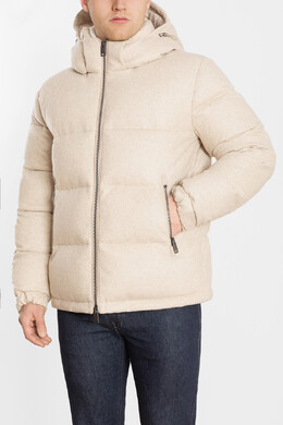 Brioni: Светлый пуховик 