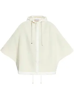 Moncler: Белый плащ 