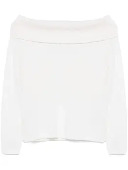 Allude: Свитер с открытыми плечами 