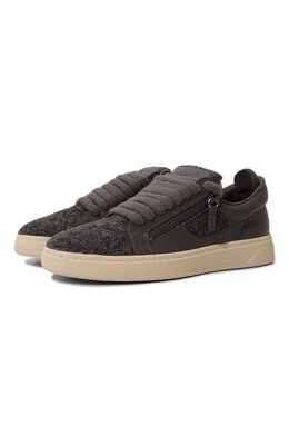 Giuseppe Zanotti Design: Серые кеды 