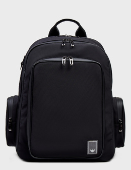 EMPORIO ARMANI: Чёрный рюкзак 