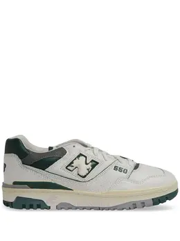 New Balance: Белые кроссовки  550