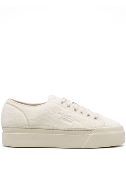 Santoni: Белые кроссовки 
