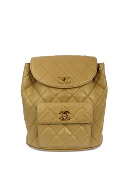CHANEL Pre-Owned: Бежевый рюкзак 