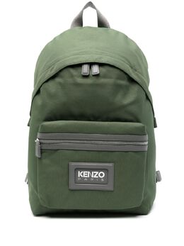Kenzo: Рюкзак цвета хаки 