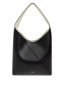 Jil Sander: Чёрная сумка-шоппер 
