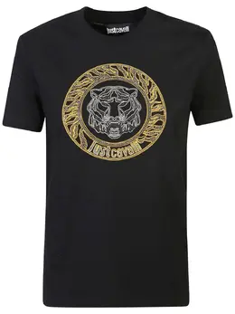 Just Cavalli: Чёрная футболка 