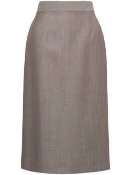 Alberta Ferretti: Юбка с разрезом 