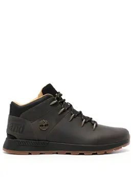 Timberland: Тёмные ботинки 