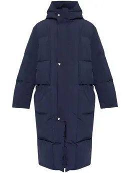 Jil Sander: Пальто с капюшоном 